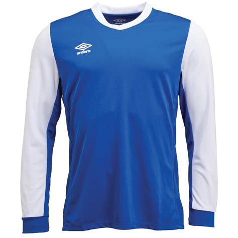 Buy Umbro Mens Witton Retro Long Sleeve Football Jersey Royalwhite