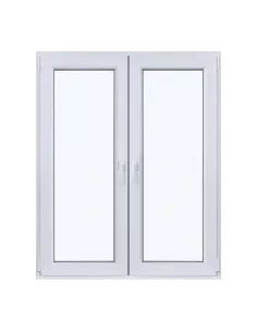 Okno PCV Rozwierno Uchylne 1165 x 1435 mm Dwuskrzydłowe Dwuszybowe Białe