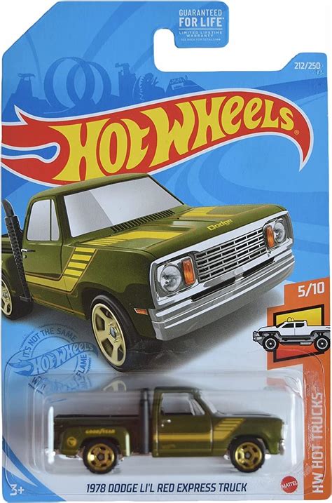 Hot Wheels 1978 Dodge Li L Red Express Truck Verde Hot Trucks 5 10 Treasure Hunt 212 250