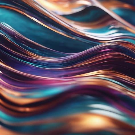 Premium Photo Abstract Glass Wave Background 3d Render