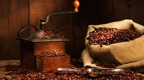 Images Food Coffee Coffee Mill Grain Drinks 1920x1080