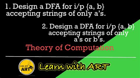 Design DFA For A B Accepting 1 Strings Of Only As 2 Strings Of