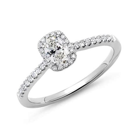 Brilladia Halo Ring Er Wei Gold Mit Diamanten Dr Kw