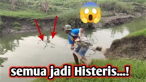 Semua Histeris Ketika Jala Ikan Di Sungai Dapat Ikan Ini Menjala