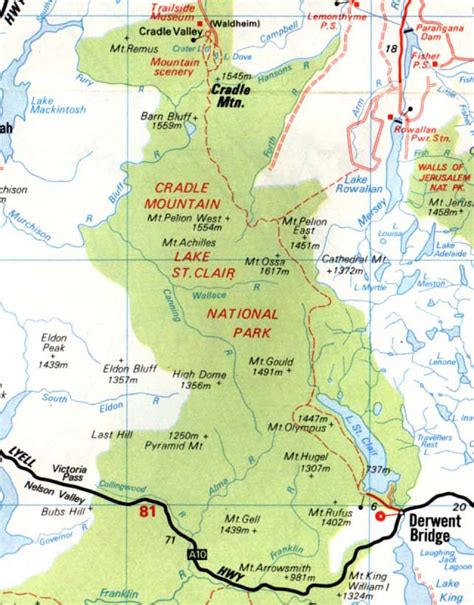 Map Overland Track