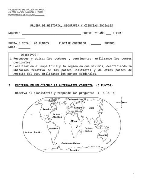 Doc Prueba Oc Anos Y Continentes Dokumen Tips