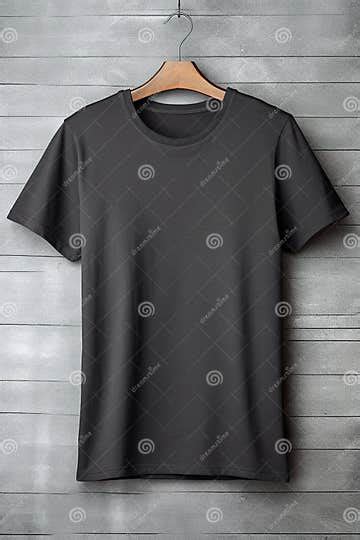 Dark Grey T Shirt Mockup Tshirt Mockup Design Front View Generative