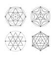 Sacred Geometry Set Royalty Free Vector Image Vectorstock