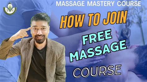 Free Massage Therapy Course How To Learn Watch This Youtube