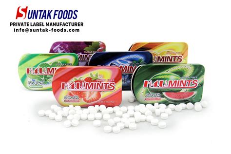 15g Slide Tin Fresh Peppermint Flavor Mints Candy - Fresh Breath and ...