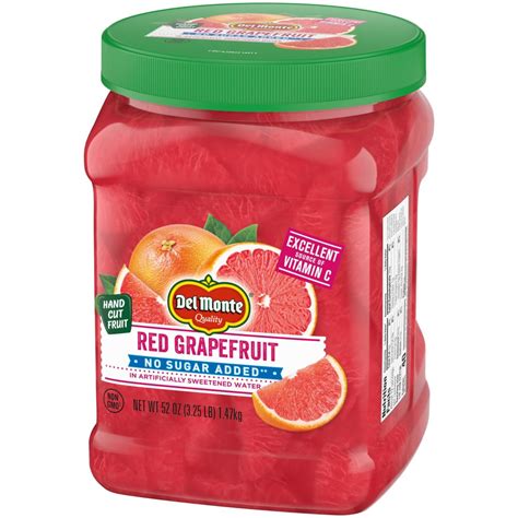 Del Monte No Sugar Added Red Grapefruit Jar 52 Oz Shipt