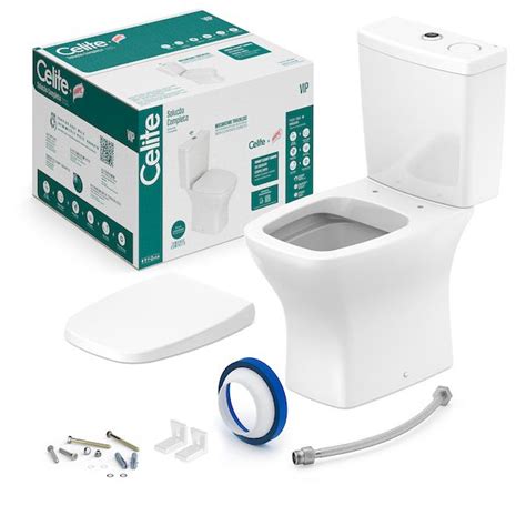 Kit Completo Vaso Sanitário Vip Harpic Caixa Acoplada Assento