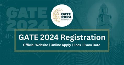 Gate Registration Official Website Fees Apply Online And Exam