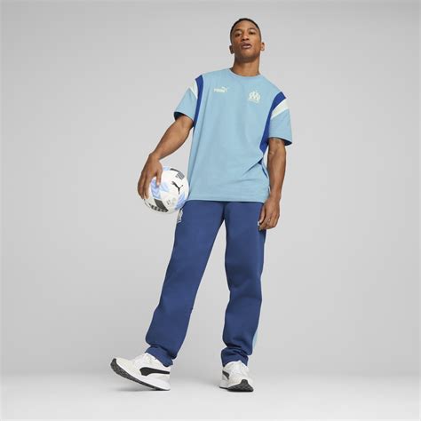 Pantalon Surv Tement Om Archive Bleu Sur Foot Fr