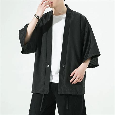 Camisa Kimono De Estilo Japon S Tradicional Para Hombre C Rdigan