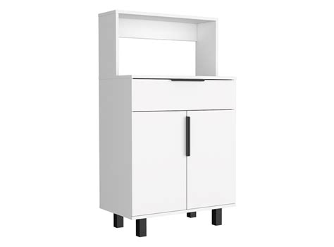 Ripley MUEBLE DE COCINA TUHOME OSHAWA MICROONDAS 2 PUERTAS 1 CAJÓN BLANCO