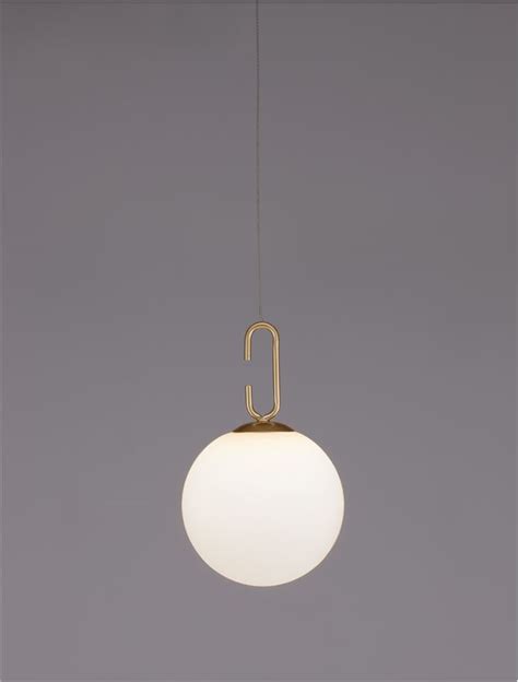 Nova Luce Suspension Hook Satin Gold Metal Acid White Glass