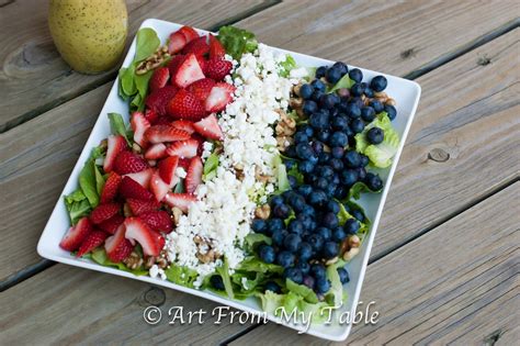 Art From My Table Red White And Blue Salad