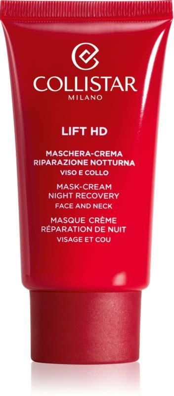 Collistar Lift HD Mask Cream Night Recovery soin de nuit régénérant