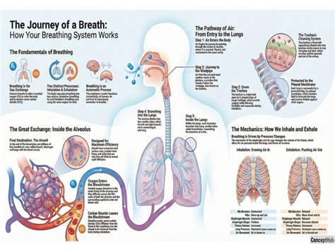 respiratory system function  diagrams breathing