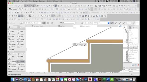 How To Create A Wall With A Slope Top In Archicad Youtube