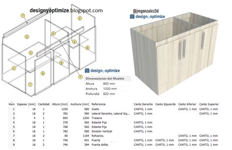 Planos Para Fabricar Mueble Bajo Mesada Cocina