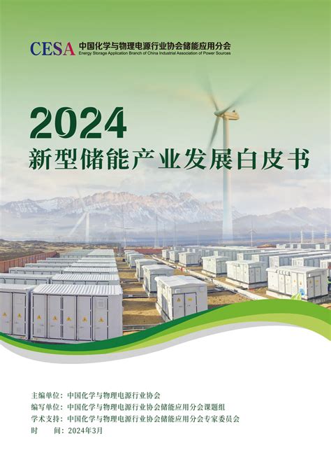 Cies2024 重磅发布《2024年中国新型储能产业发展白皮书》 中国储能网