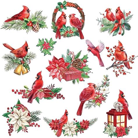 Amazon Anydesign Pcs Christmas Refrigerator Magnets Cardinal