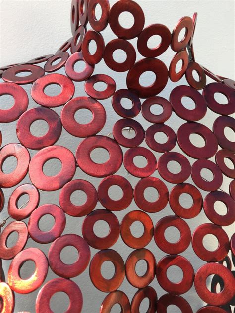 Red Metal Wall Art Metal Art Home Decor Sculpture Abstract | Etsy