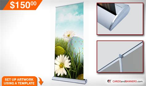 Deluxe Retractable Banner Printing 33x81 inch