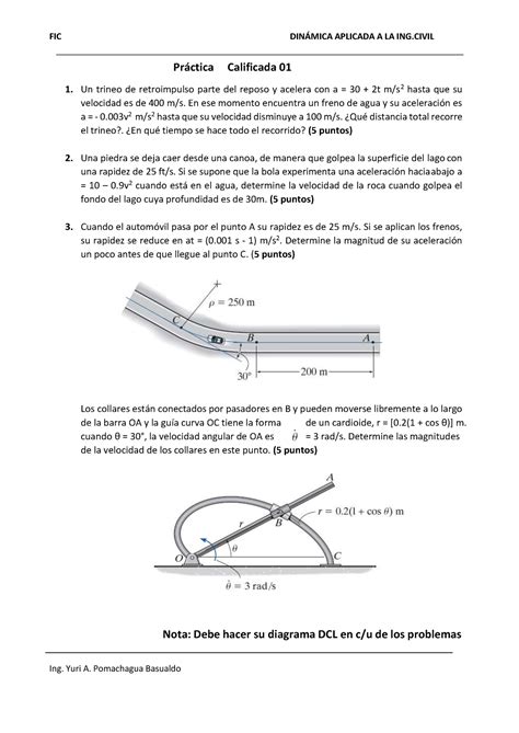 Practica Calificada 01 FIC DINMICA APLICADA A LA ING Prctica