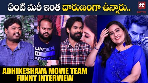 Aadikeshava Movie Team Hilarious Interview Vaishnav Tej Sudarshan