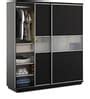 Buy Kosmo Universal Sliding Door Wardrobe In Natural Wenge Melamine