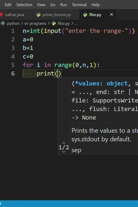 Fibonacci Sequence In Python 1 Python Youtube