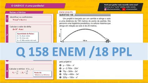 Um Projetil É Lançado Por Um Canhao - [ENEM 2018] Q 158 ENEM/ 18 – Um projétil é lançado por um canhão ...