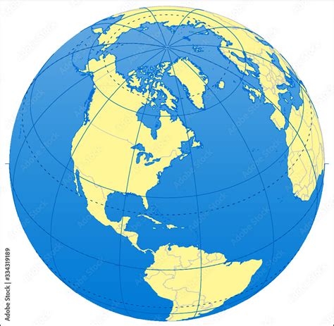 Orthographic Projection World Map