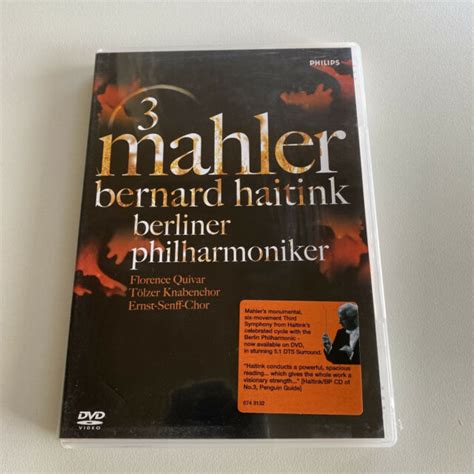 Haitink/BPO - Mahler Symphony No. 3 (DVD, 2006) for sale online | eBay