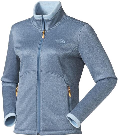 Womens The North Face Jacket Agave Soft Fleece Jacket Zip Coat Blue