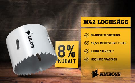 Amboss Ø68 mm Bi Metall HSS M42 Lochsäge Für Stahl Spanplatten