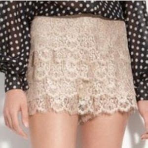 Haute Hippie Shorts Haute Hippie Lace Shorts Large Poshmark