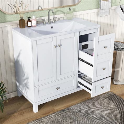 Amazon Lumisol Bathroom Vanity With Sink Modern Bathroom