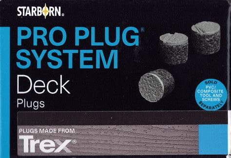 Starborn Pro Plug System Plugs For Composite Decking Trex Transcend