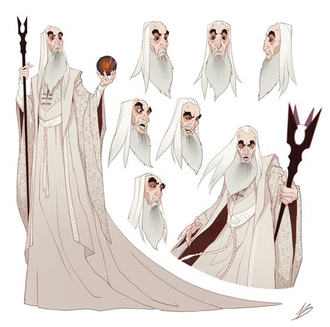 Artstation Character Study Saruman The White Valerio Dreelrayk