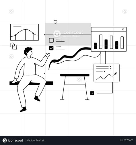 Business Presentation Animated Illustration download in JSON, LOTTIE or ...