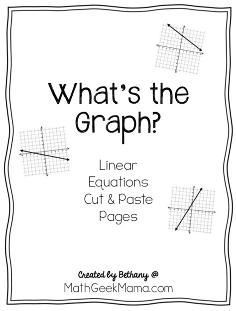 Graphing Linear Equations Worksheets With Answer Key Worksheets Library