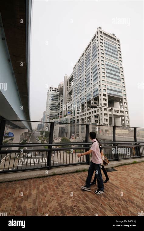 Fuji Tv Headquarters Building By Kenzo Tange Odaiba Island Tokyo