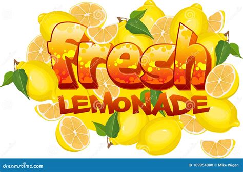 Fresh Lemonade Glas 16 Vector Illustration 198986760