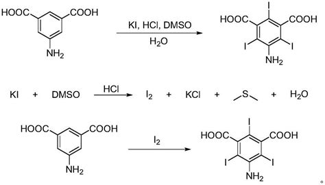 CN113200883A Preparation Method Of 5 Amino 2 4 6 Triiodo