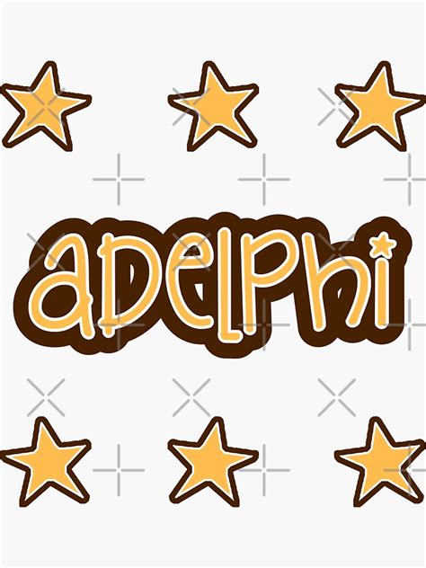 Adelphi University Sticker For Sale By Leilasayan Redbubble