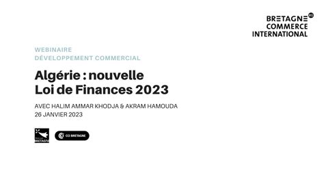 Algérie Nouvelle Loi de Finances 2023 YouTube